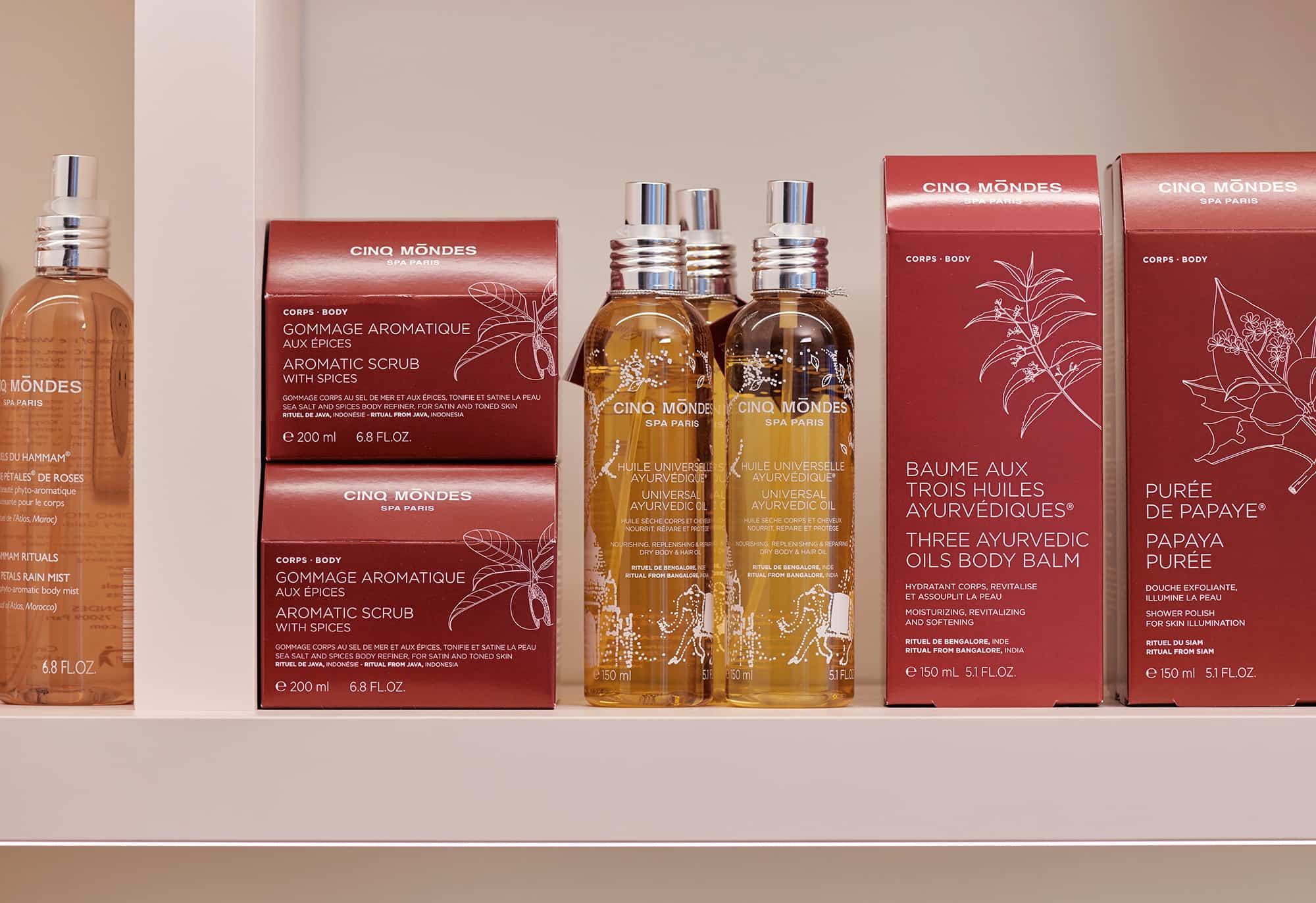 Cosmétiques Cinq Mondes utilisés chez BCBG
